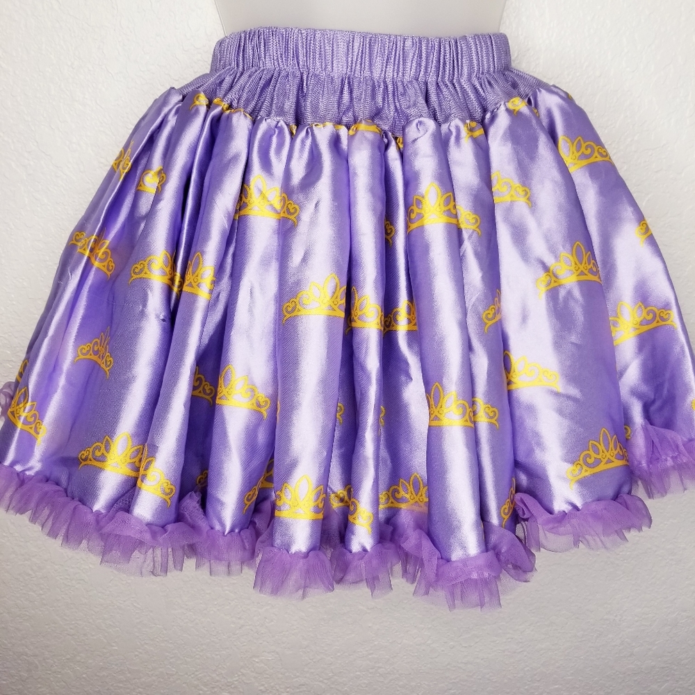 Disney Purple and Gold Princess Tiara Skirt